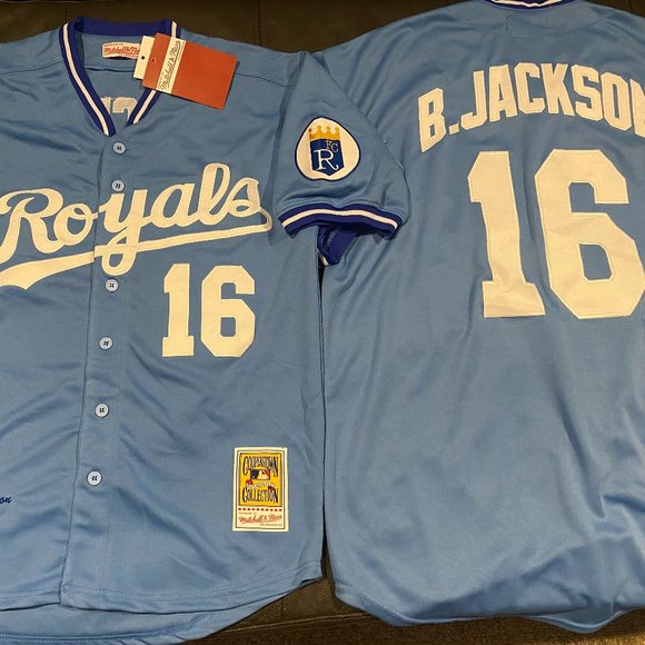 Mitchell and Ness KANSAS CITY ROYALS BO JACKSON Men's JERSEY Sz M,L,XL,2X,3X NEW - Picture 1 of 8